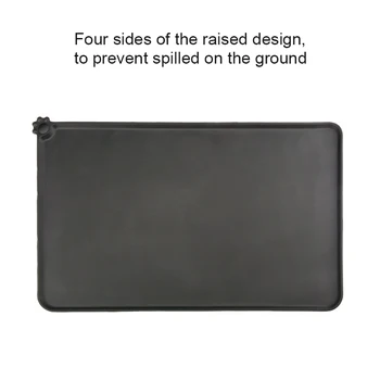 

Waterproof Pet Mat for Dog Cat Silicone Pet Food Pad Bowl Drinking Mat Feeding Placemat MU8669