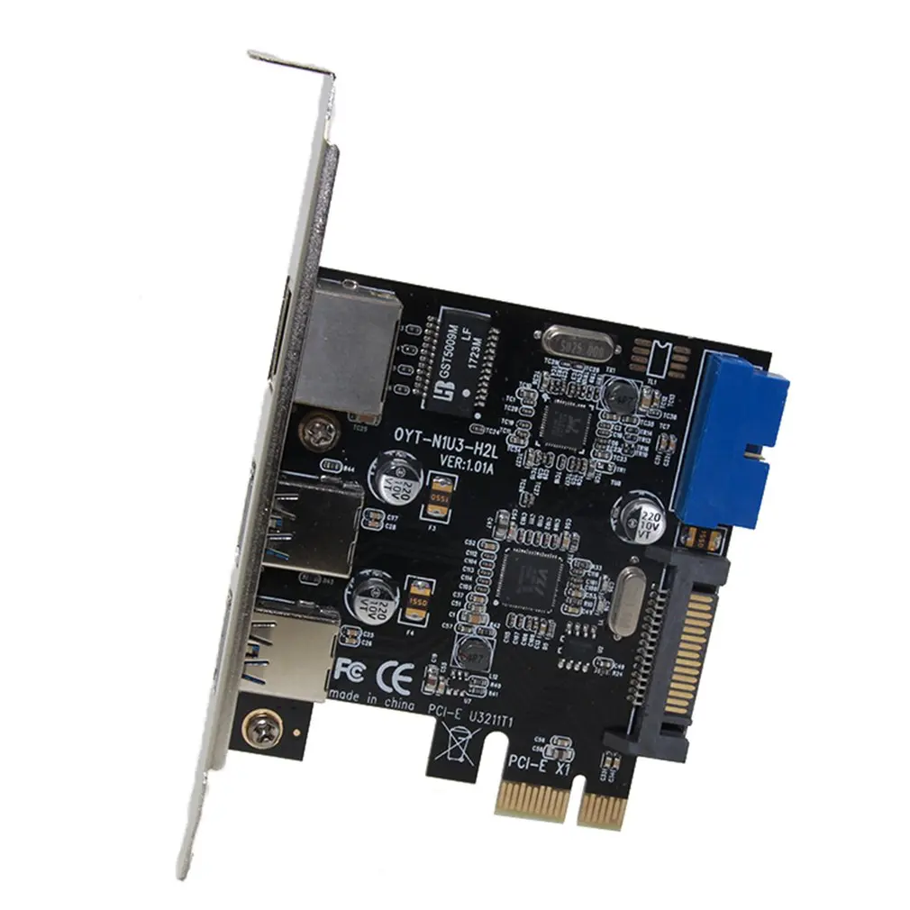 Карта расширения Pci-E Gigabit Lan Pci-E к Usb3.0 комбинированная карта с разъемом Usb3.0(U3211T1