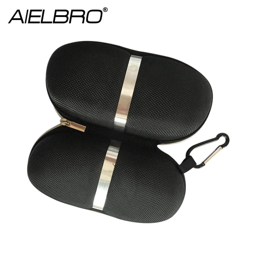 AIELBRO Super Pressure Resistance Zipper Clam Sunglasses Hard Case Portable Box Eye Glasses Storage Cover Shell Hard Case