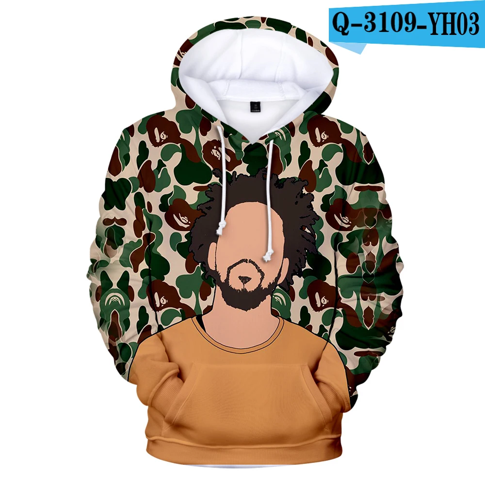 J. Cloe/худи с 3D рисунком для мужчин/wo, для мужчин/детей, весна/осень, новинка, распродажа, модные толстовки с капюшоном для мальчиков/девочек, Повседневная Верхняя одежда J. Cloe KOD, топы - Цвет: Армейский зеленый