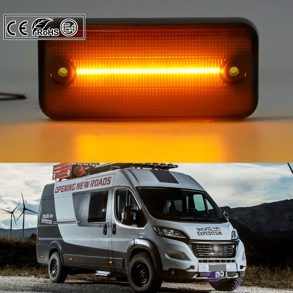 Дым светодиодный, боковой, габаритный фонарь лампа для RENAULT VOLVO FL/FE IRISBUS HEULIEZ DAF Fiat Ducato IVECO ежедневный Citroen реле peugeot Boxer