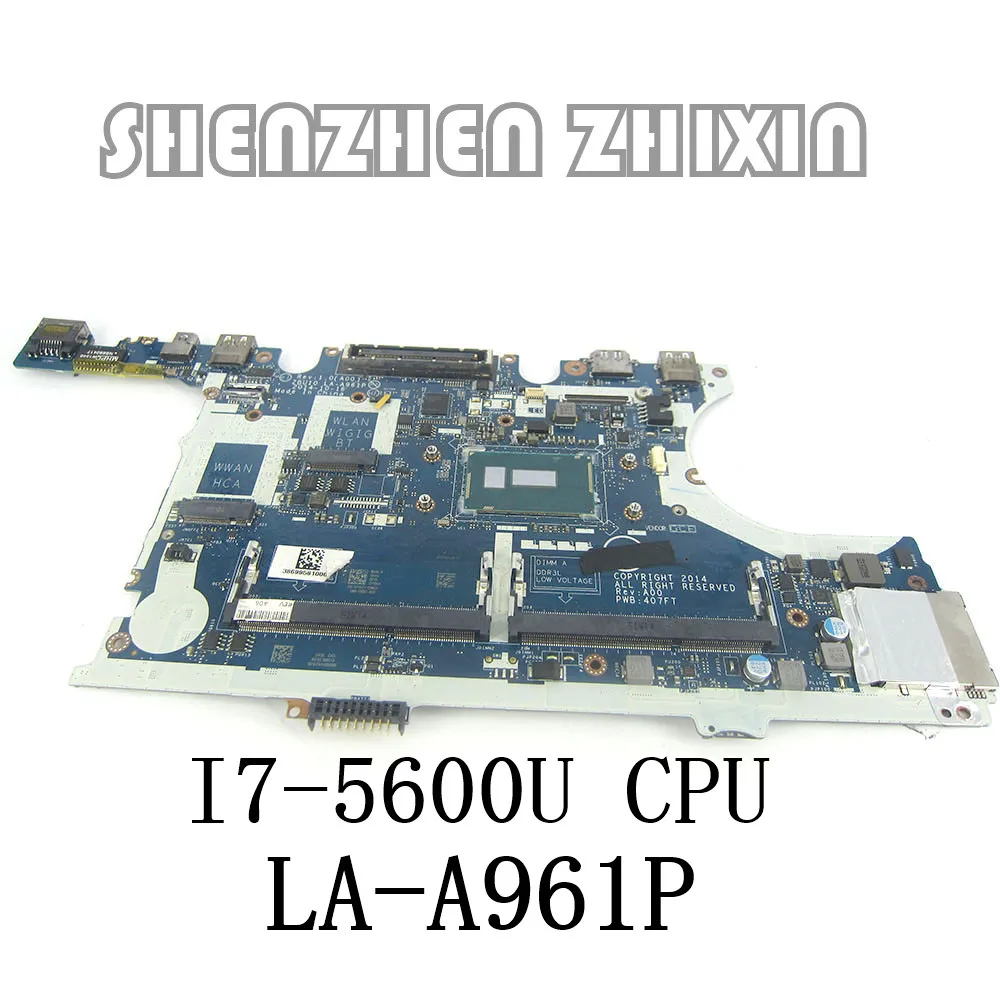 

yourui FOR Dell Latitude E7450 Laptop Motherboard I7-5600U mainboard CN-0Y15C1 0Y15C1 ZBU10 LA-A961P original 100% Tested work