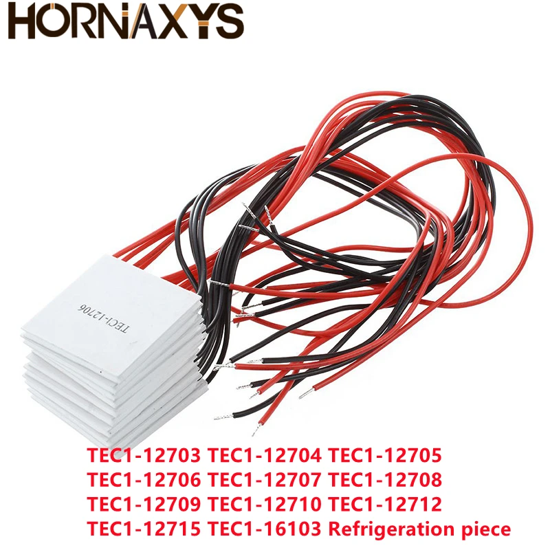 Tec1-12706 12703 12704 12705 12708 12709 12710 12712 12715 Dispositivo Di Raffreddamento Termoelettrico Peltier 40*40Mm 12V Peltier Elemente Modulo