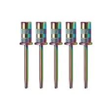 

10Pcs Mandrel Bit Rainbow Manicure Electric Nail Drill Accessories Nail Sanding Drum For Sanding Bands Pedicure