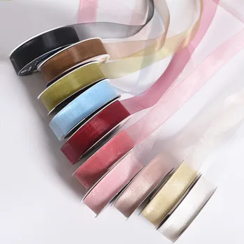 

10Yards (9.2 meters/roll) 16mm Chiffon Satin Premium Quality Colorful Ribbon Riben Webbing Party Decoration Gift lace