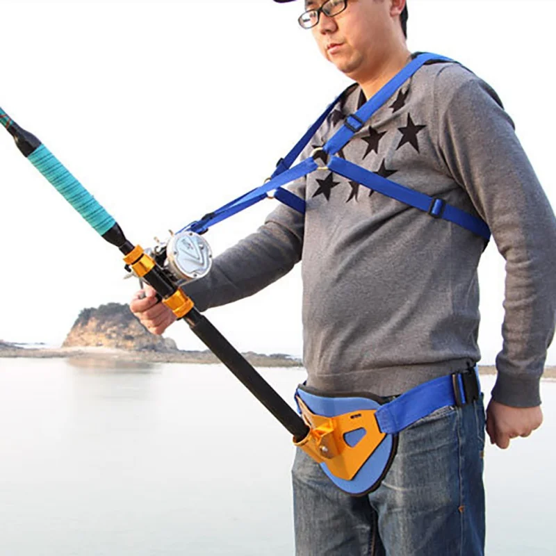 Professional Fishing Vests Stand Up Fighting Belt Shoulder Back Harness for Big Fish Sea Fishing Accessories