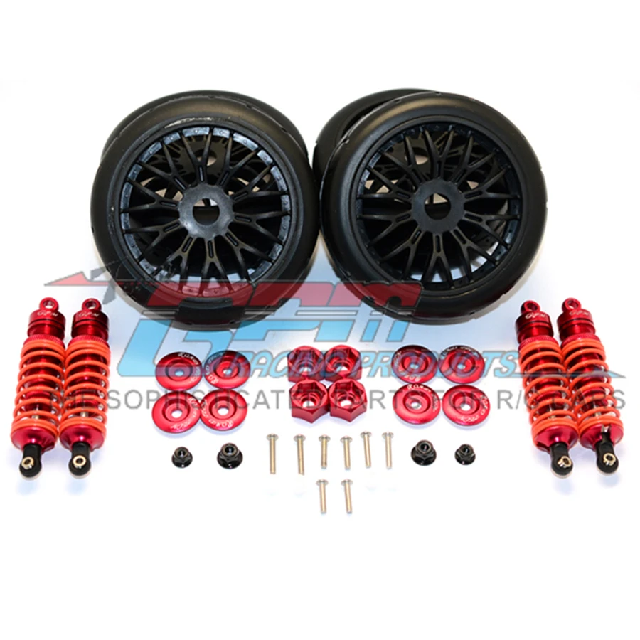 

Bold Suspension Shocks With High Speed Tires Sets Fit For 1/10 Rc TRAXXAS SLASH 4X4 Toys MODEL 68086