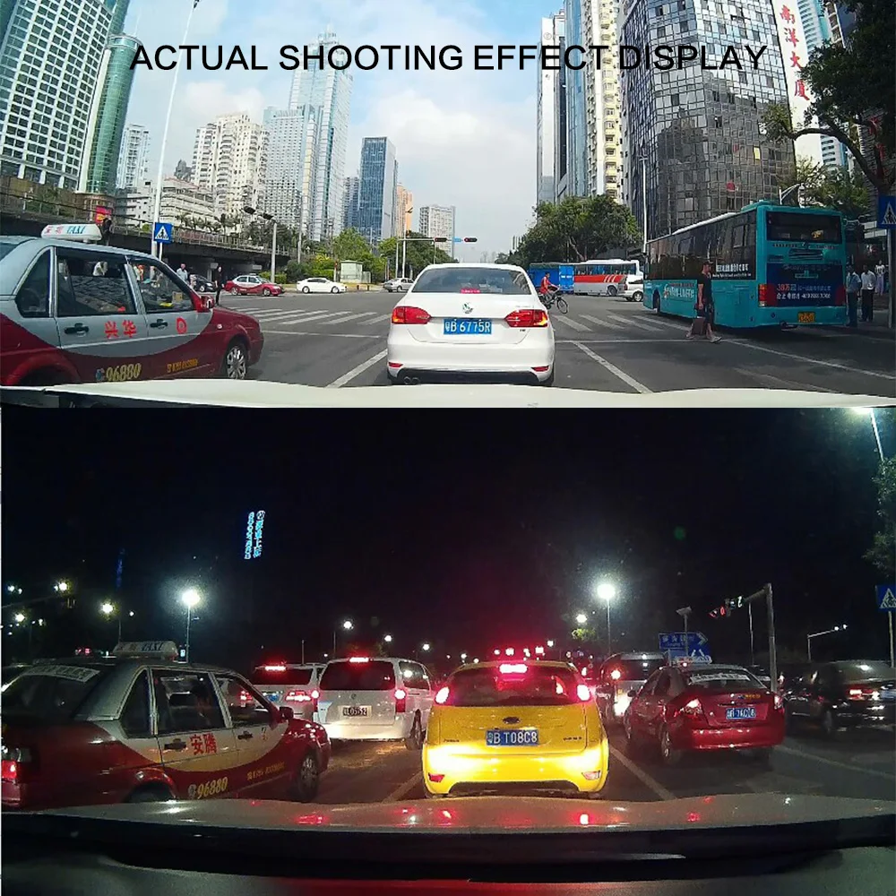 Dash Cam 1080P HD Автомобильный видеорегистратор Камера ночного видения g-сенсор 24H монитор парковки Dashcam видео рекордер