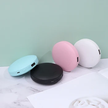 

Round 2 in 1 USB Rechargeable Hand Warmer Electric Hand Warmer Double-Sided Heat