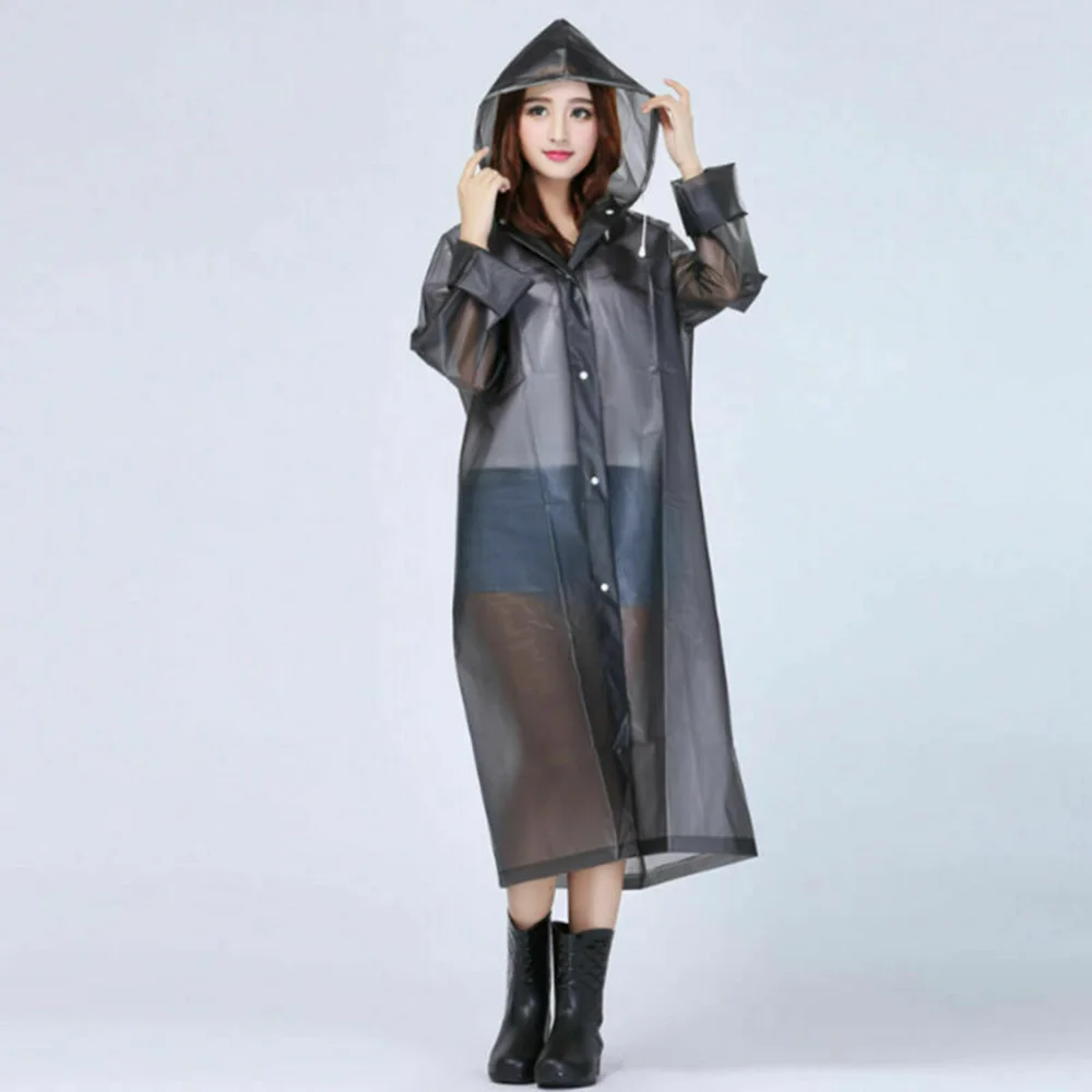 1Pc Raincoat Men's Women's EVA Raincoat Hooded Windbreaker Jacket Thickened Thickened Waterproof Raincoat 1Pc Raincoat Men's Women's EVA Raincoat Hooded Windbreaker Jacket Thickened Thickened Waterproof Raincoat