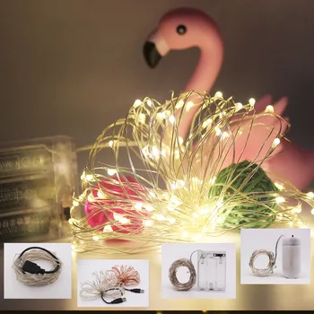 

Hot 10M 2M 5M LED String lights For Christmas New Year Party Wedding Home Decoration holiday Led Fairy lights Battery/USB