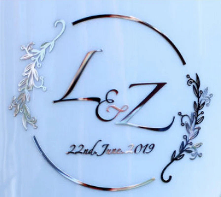 Ultrathin Hollow Metal Separation Label Logo Custom Sticker Transfer