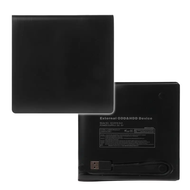  12.7MM USB 3.0 SATA Optical Drive Case Kit External Mobile Enclosure DVD/CD-ROM Case for Notebook L