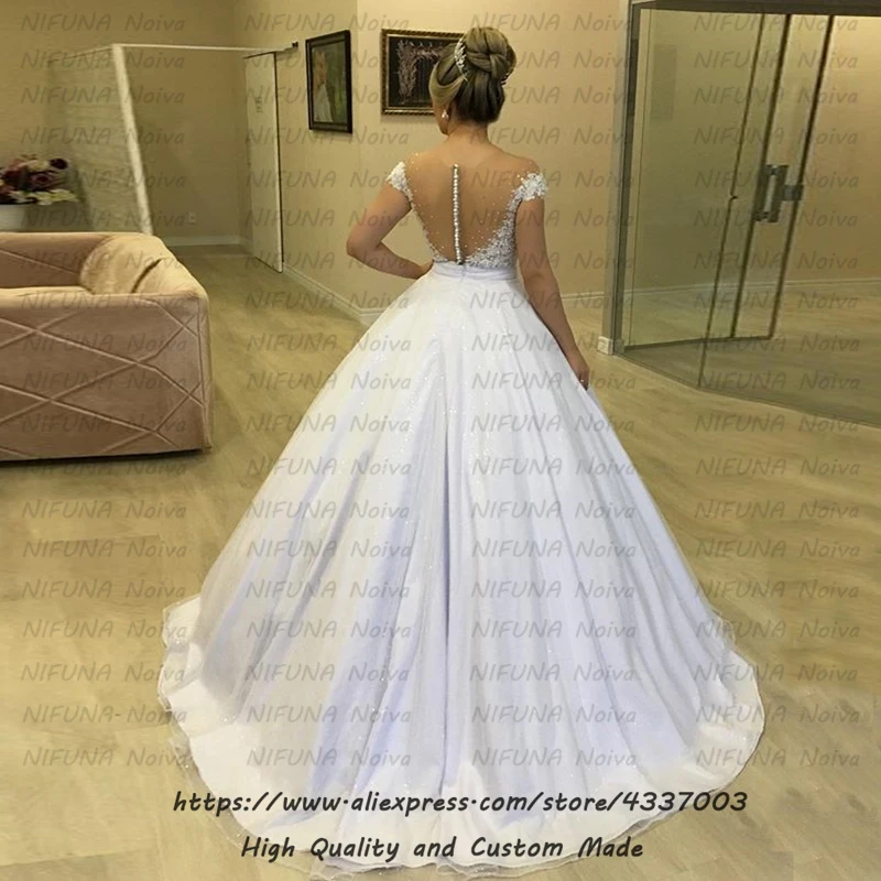 Vestido De Noiva 2 em 1 дешевые съемные поезд из двух частей свадебные платья Роскошные кружева платье с жемчужинами 2 в 1 свадебное платье