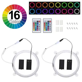 

2pc 16Color Cornhole Game Set Night Light Corn Hole Bean Bag Toss Board LED Lamp Set Remote Control Novelty Lighting Lampada Led