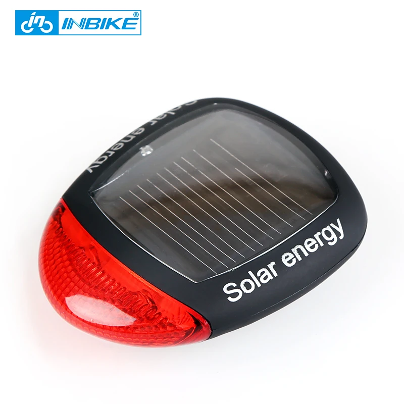 

INBIKE Solar Power LED Bike Lights Taillights Night Safety Warning Lights Mountain Bike Riding Equipment Cycling Accessories MTB