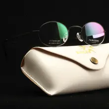 Очки из чистого титана, оправа для мужчин, Ретро стиль, маленькие круглые очки по рецепту, женские,, Ретро стиль, близорукость, оптические оправы, очки FM