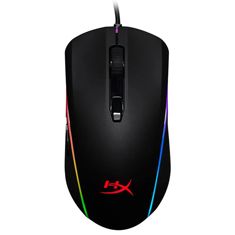 Игровая мышь kingston HyperX Pulsefire Surge RGB Pixart 3389 с сенсором проводная для геймера