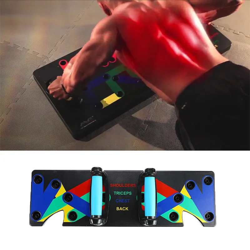 

9in1 Push-up Board Stands Fitness Workout System Gym Muscle Training Exercise Exercise Equipment