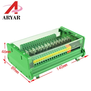 

16 way PLC amplifier board isolation board protection board with cover Relay Module Controller dust cover