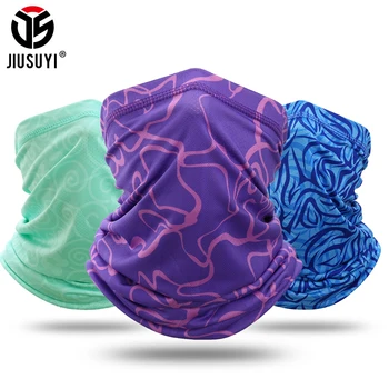 

Breathable Printed Bandana Mesh Material Neck Gaiter Cover Tube Scarf Thin Head Face Mask Cool Quick-dry Light Stretch Women Men