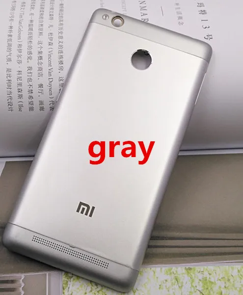 Оранжевый Подарок+ чехол на заднюю панель мобильного телефона для Xiaomi Redmi 3 задняя крышка батареи для Xiaomi Redmi 3S Задняя крышка батареи - Цвет: Оранжевый