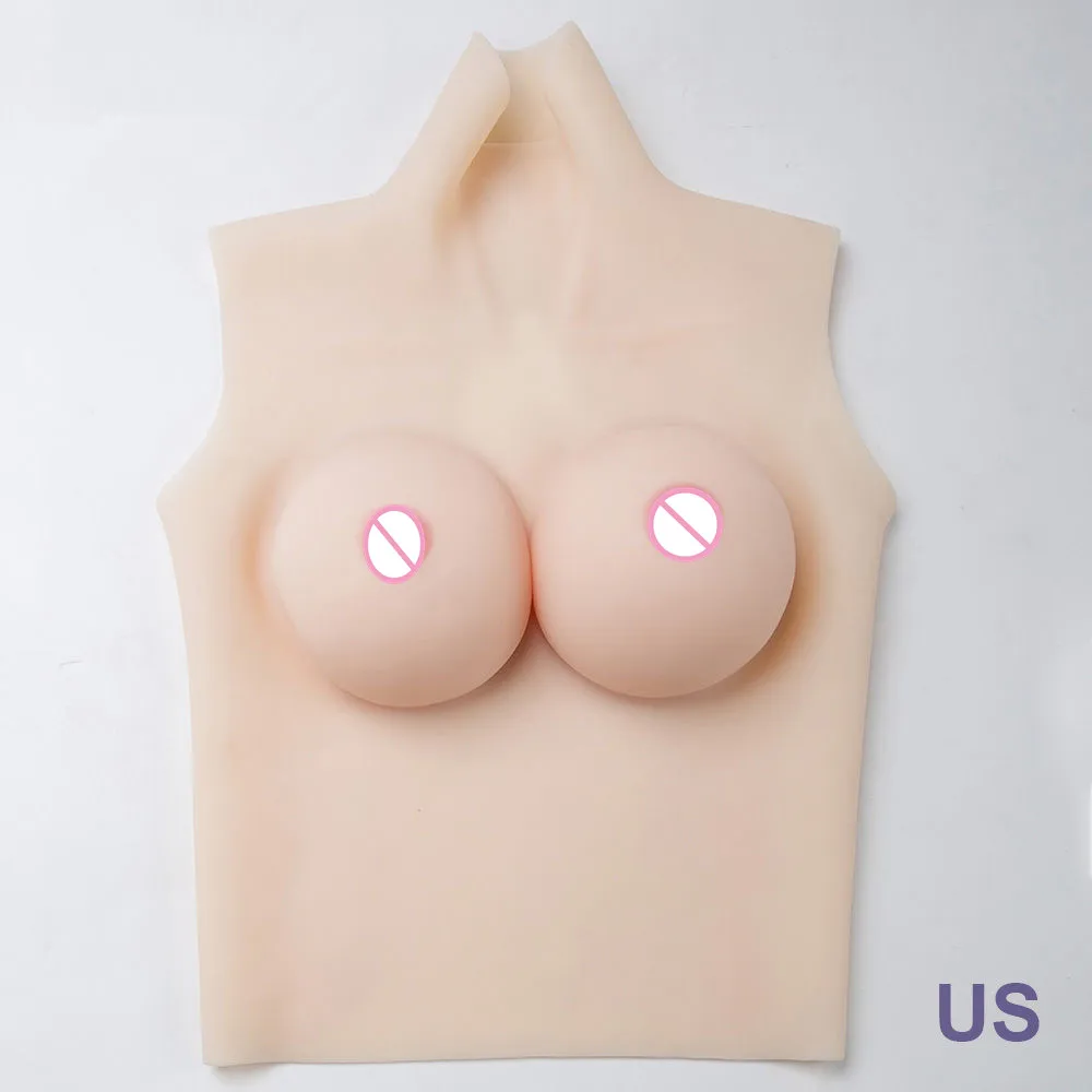 White 2900 г силиконовые груди полный тело облегающий костюм CD TG tv Drag queen g чашки груди формы без бретелек бюстгальтер пуш-ап бюстгалтеры для трансвеститов - Цвет: White