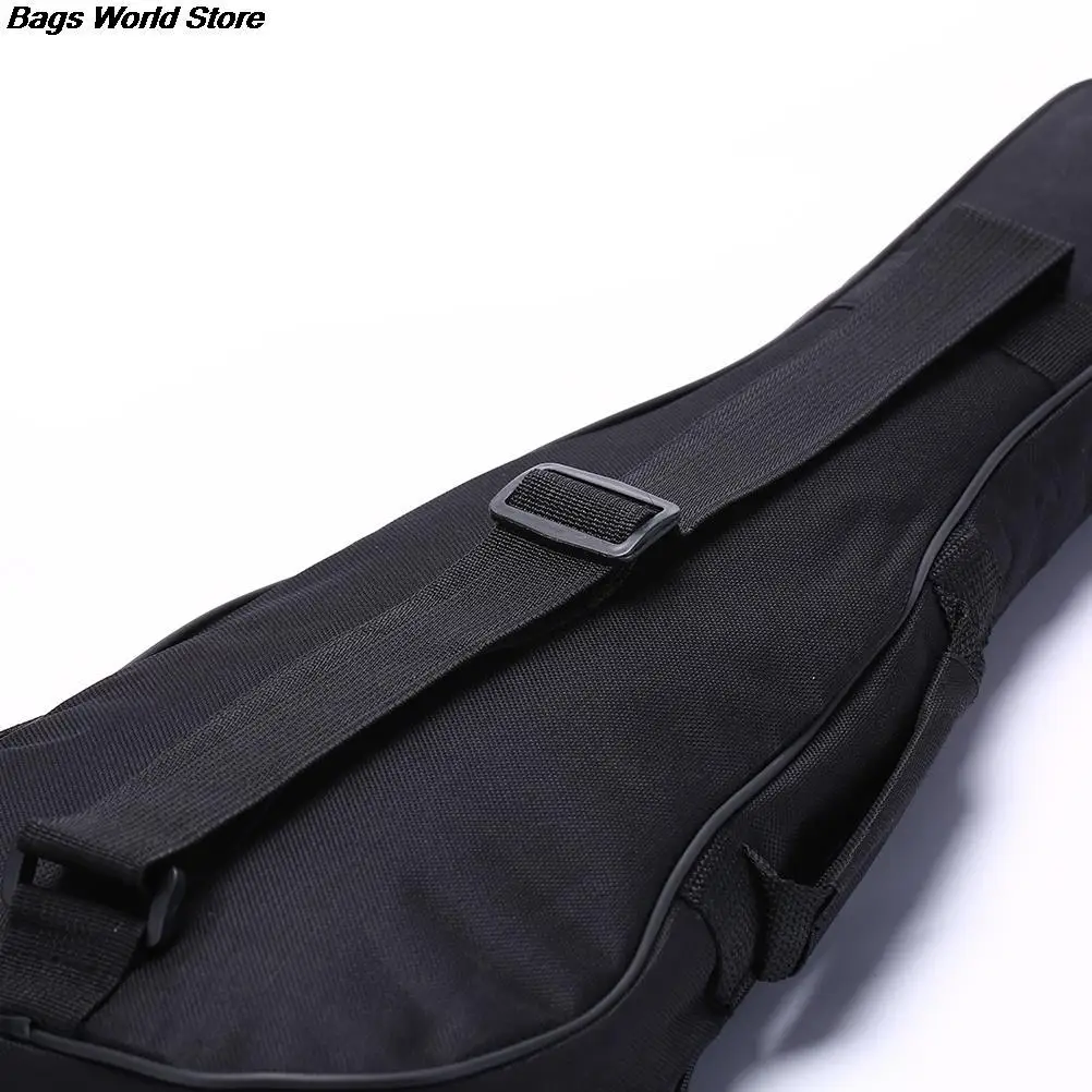 21" Guitar Bag Nylon oxford Ukulele Waterproof Guitar Cover Gig Bag Soft Case Adjustable Shoulder Straps Guitar Carry Bags Black 3