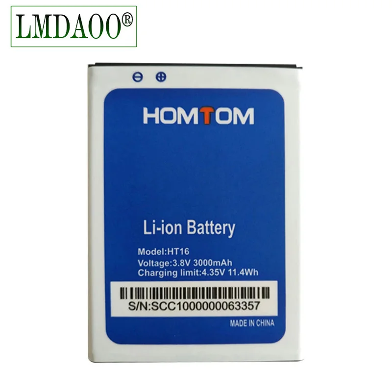 Аккумуляторная батарея LMDAOO для смартфона HOMTOM HT16 3000 мАч | Мобильные телефоны и