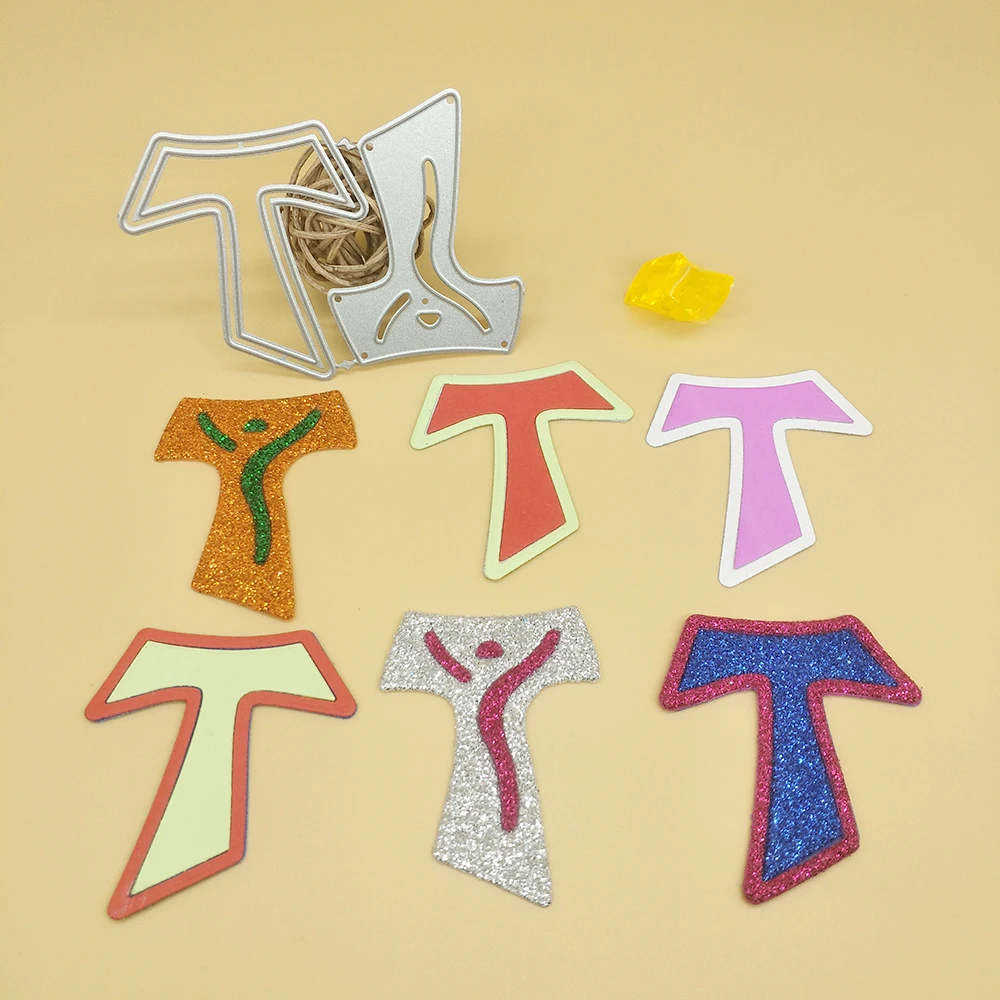 

T-shape, Cross DIY decoration of T-shape dancer metal cutting die, paper crafts, scrapbooks, cardboard photo albums