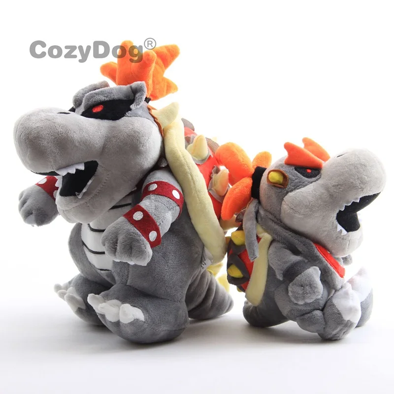 2 предмета/партия Марио персонажи Dry Bones Bowser& Baby Bowser JR милая плюшевая кукла плюшевые Купа игрушка от 18 до 28 см для мальчиков подарок на день рождения
