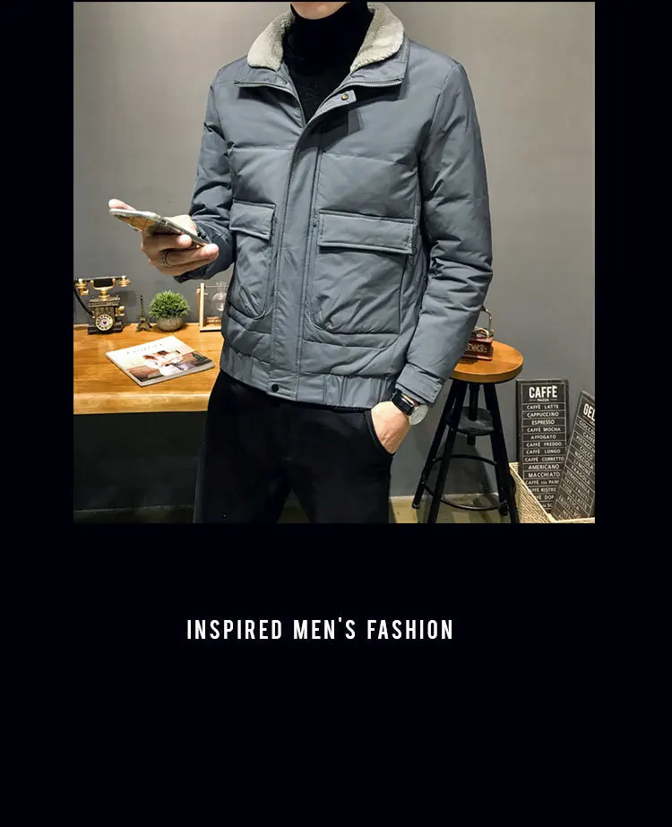 Высококачественная зимняя мужская куртка с отложным воротником, модные повседневные парки, утолщенное теплое пальто, верхняя одежда, уличная одежда в стиле хип-хоп