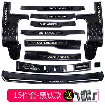

High-quality stainless steel Plate Door Sill Welcome Pedal Car Styling Accessories 8pcs/set for Mitsubishi Outlander 2013-2019