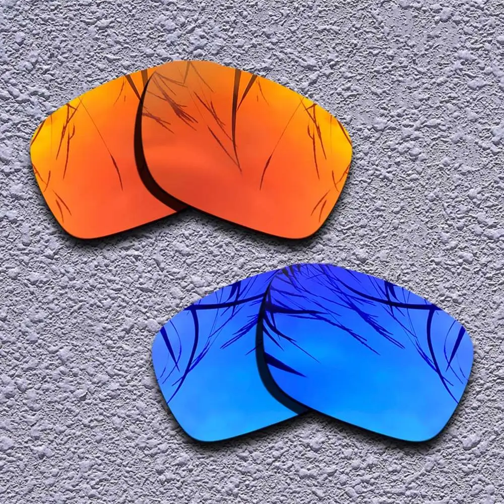 Fire Red-Purple 2 пары поляризованных сменных линз для солнцезащитных очков Oakley Holbrook-несколько вариантов - Цвет линз: Fire Red-Purple