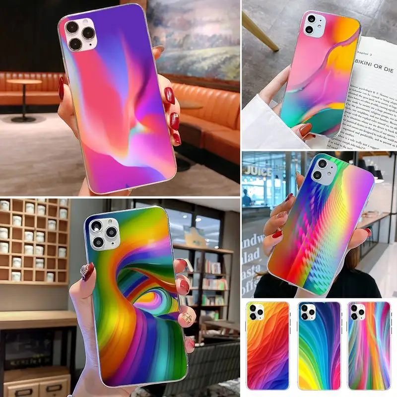 Красочные обои на заказ мягкий чехол для телефона Iphone 5 6 7 8 11 Plus XR X XS MAX SE2020 IPhone 11PRO