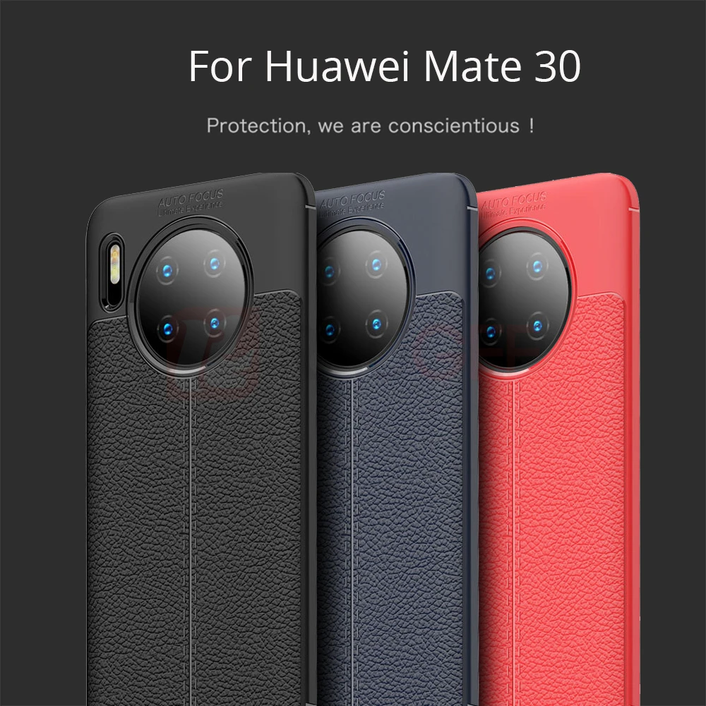 Кожаный чехол для huawei mate 30 mate 30 Pro, чехол, мягкий силиконовый бампер, чехол для телефона, чехол для huawei mate 30 Pro 20 Lite