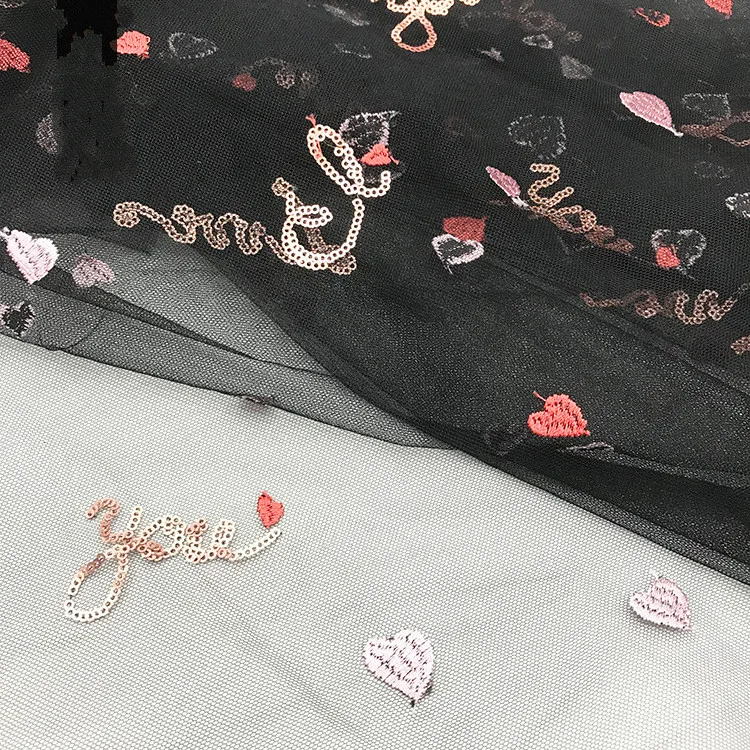 Простая Цветочная блестящая сетчатая ткань с блестками для свадебной вечеринки, сценическое платье, детская одежда, декоративная ткань, ширина 130 см