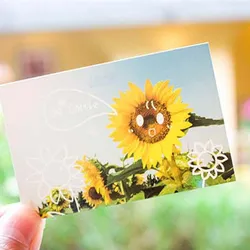 Ensemble de cartes postales adorables en papier, 56 pièces/lot, adorables, Happy Life, smiley, Lomo, en boîte, Mini cartes de vœux/d'anniversaire, cadeaux pour enfants, pour ami 