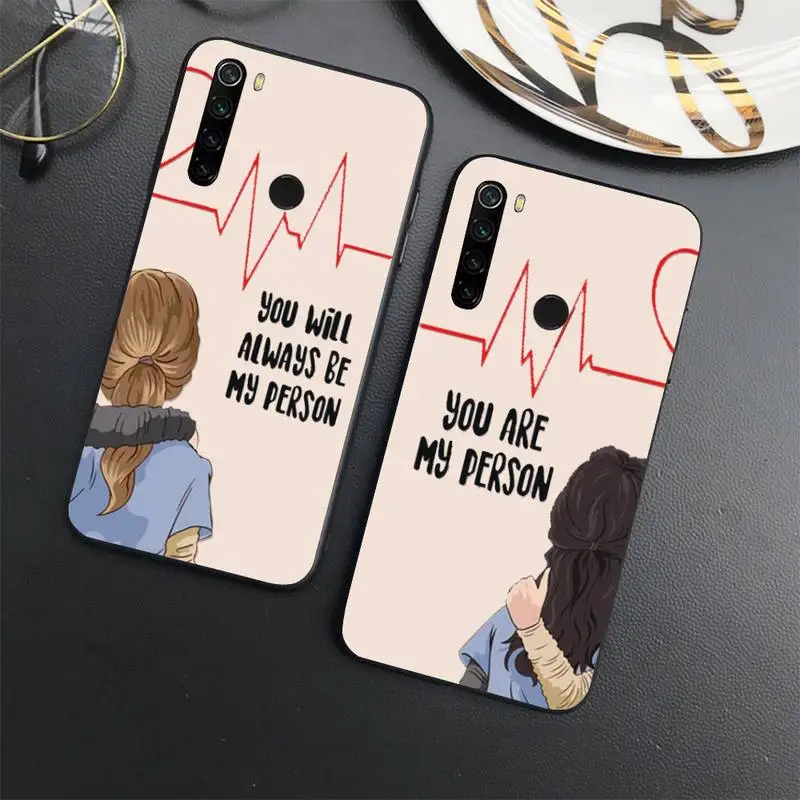 

Greys Anatomy You're My Person color Phone Case For Xiaomi Redmi 7 9t a3Pro 9se k20 mi8 max3 lite 9 note 8 9s 10 pro