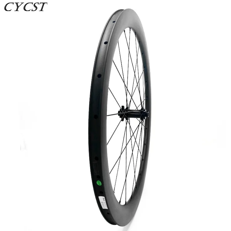 

700c 38/50/60 tubeless carbon front wheel powerway CX32 cyclocross wheelset 100x15 carbon road wheels Disc Brake carbon wheel