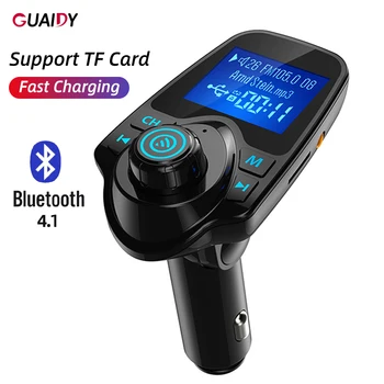 

MP3 Car Charger Bluetooth Player Receiver Handsfree Call Phone USB Disk TF Card For iPhone Smart Flash Charge Mini LED Display