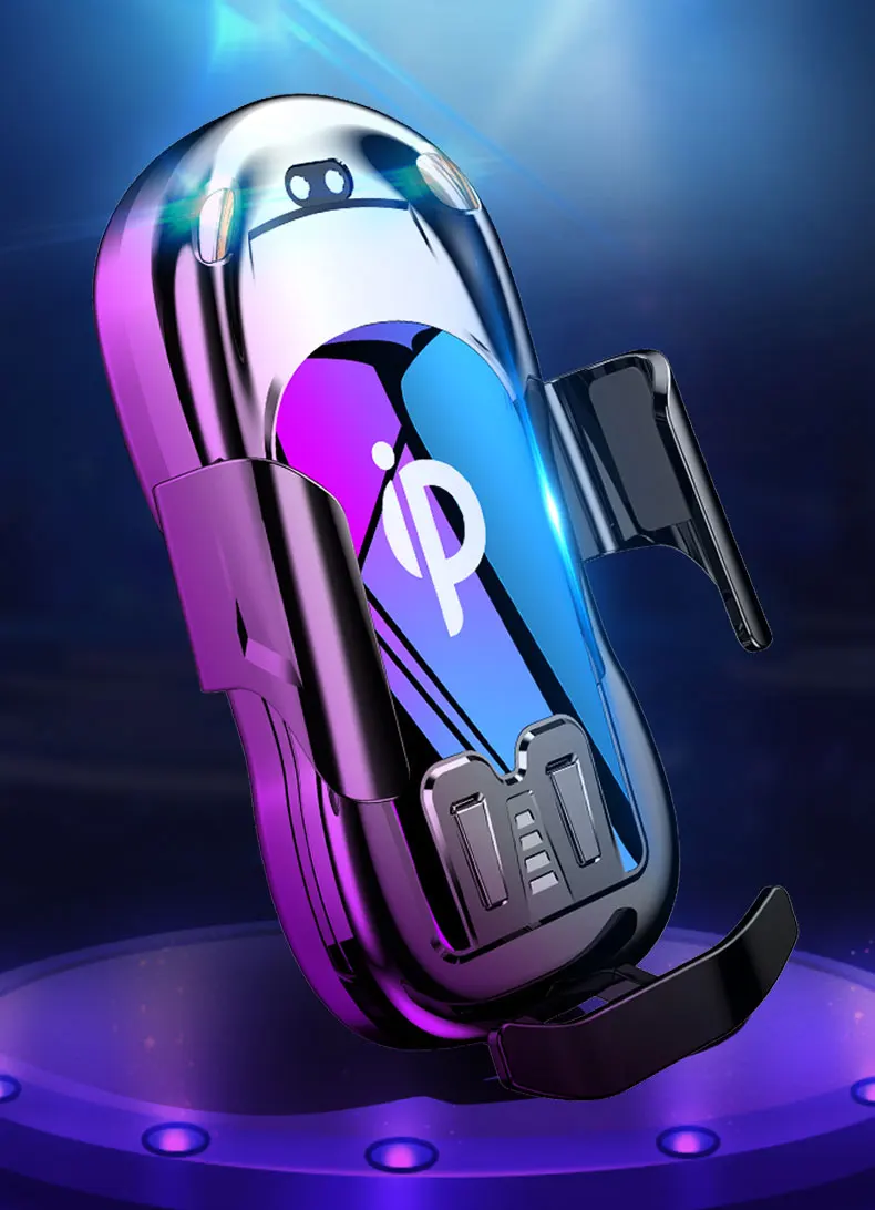 Wireless car charger in wireless charger for Samsung note9 / S10 / S9 and iPhone wireless charger holder and Receiver