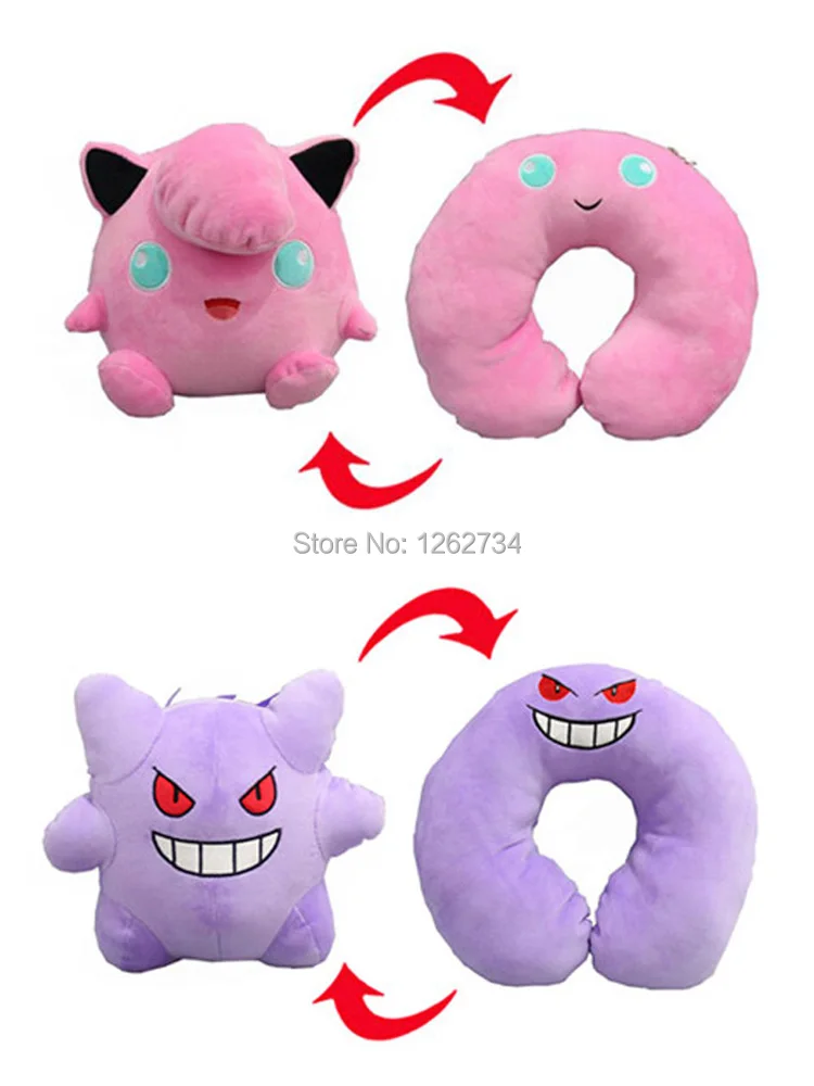EMS 30/лот 2 стиля Gengar Clefairy 25 см Inside-Out U плюшевая кукла-подушка животные мягкие Фигурки игрушки