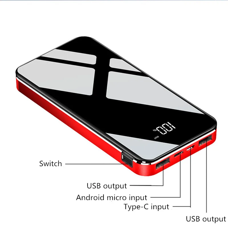 10000 мАч банк питания для iPhone/samsung 2.0A Быстрая зарядка двойной USB портативный быстрая зарядка аккумулятор для HUAWEI Xiaomi power