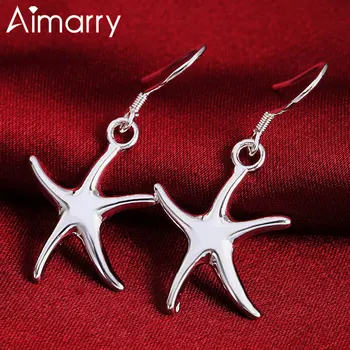 

Aimarry 925 Sterling Silver starfish Earrings For Women Charm Party Christmas Gifts Wedding Fashion Jewelry