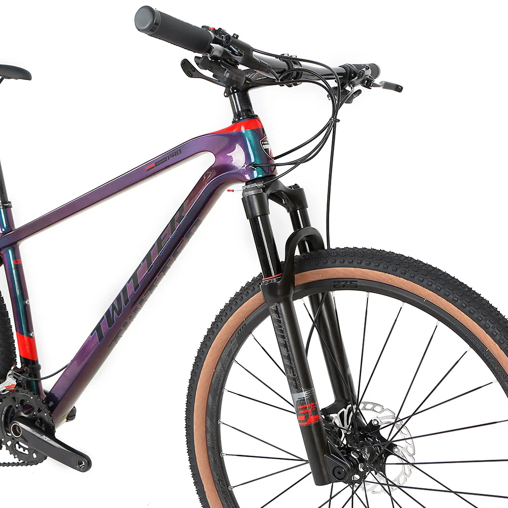 Twitter New arrival carbon mountain bike 29er/27.5er holographic color mtb bike with XT/M8100 24 Speed groupsets bicycle