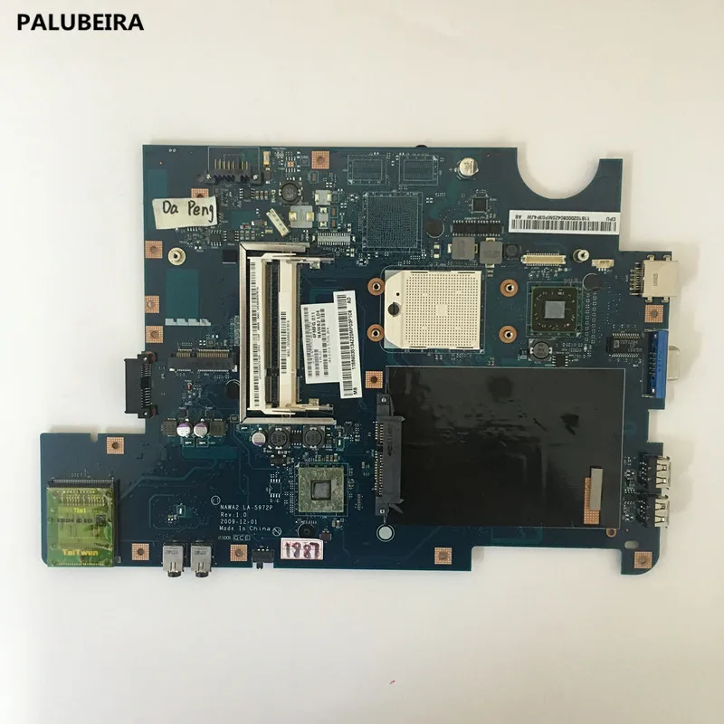PALUBEIRA высокого качества NAWA2 LA-5972P для lenovo Ideapad G555 Материнская плата ноутбука Разъем