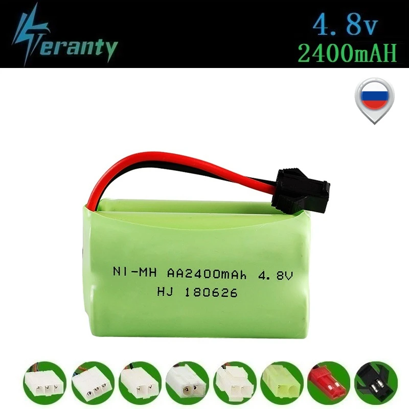 (T модель) 4 8 в 2400 мАч NiMH аккумулятор для радиоуправляемых игрушек автомобилей