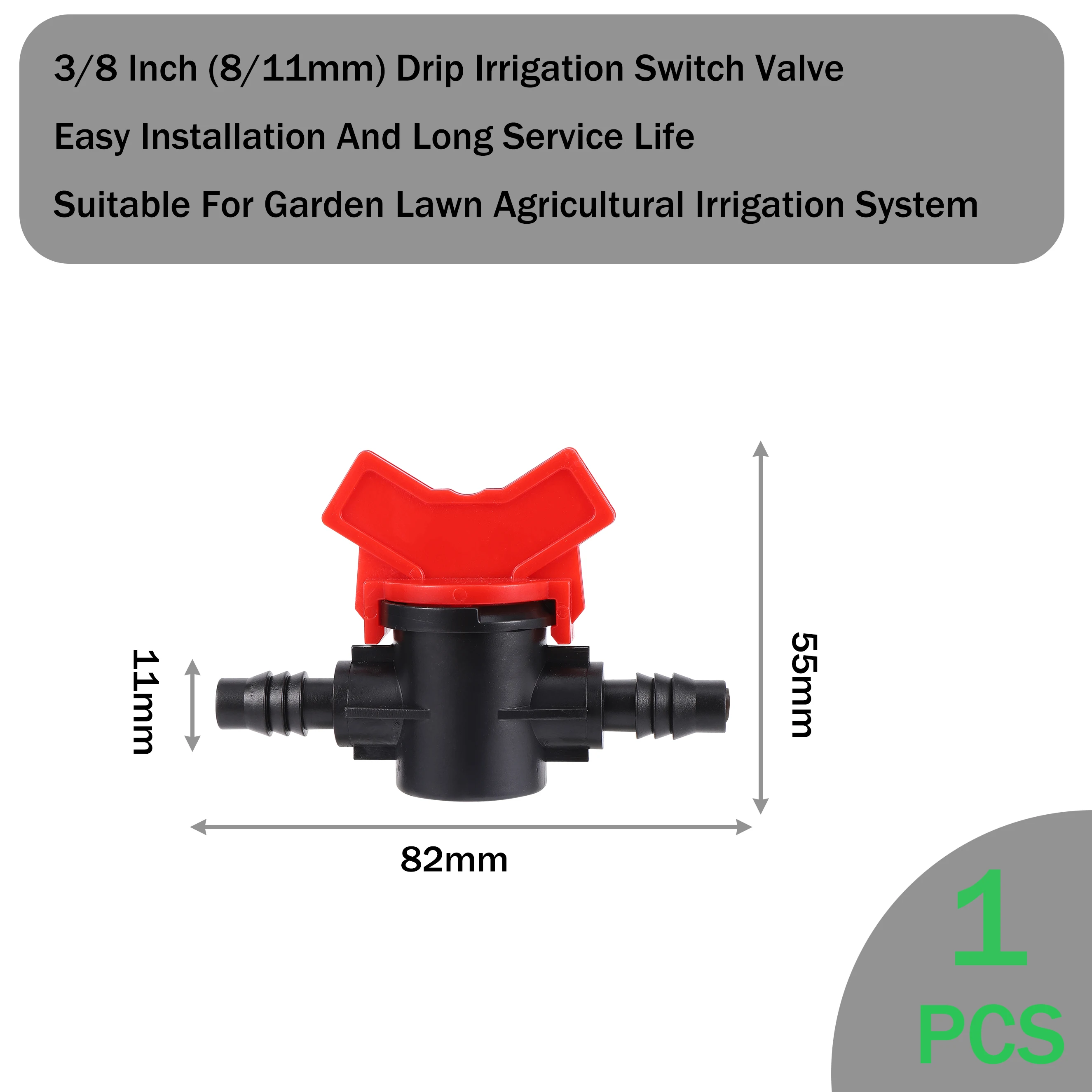 Drip Irrigation Valve Connector Socket Type Irrigation Ball Valve Barb Switch Valve Globe Valve For Garden Lawn Agricultural 