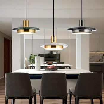 

Modern Classical Marble Pendent Lamp L Lustre Living Room Dining Room Restaurant Kitchen Counter Bar Pendent Lights LED Lighting